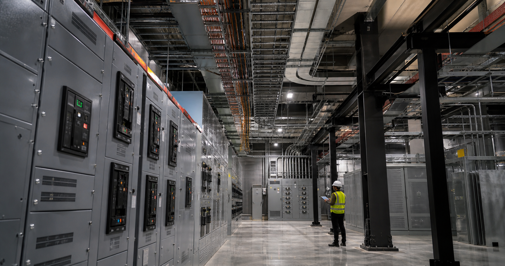 Electrical systems inside a high-density AI data center